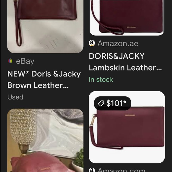 DORIS & JACKY LAMBSKIN LEATHER. NWOT - Picture 4 of 4